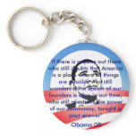 American Dream Obama Keyring RWB Keychain