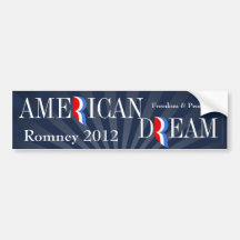 American Dream, Pro-Romney 2012 Bumper Sticker