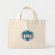 American DSLR Camera Stars and Stripes Flag Canvas Bags