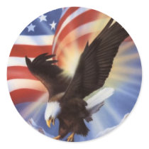 american-eagle-and-flag-ii stickers