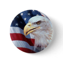 American Eagle Pinback Button