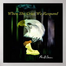 American Eagle Cries Poster
