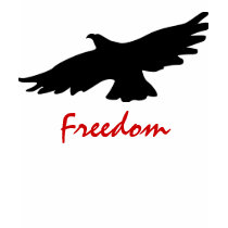 AMERIKANER-EAGLE-FREIHEITS-T-SHIRT by alittleblack AMERIKANER-EAGLE-FREIHEITS-T-SHIRT
