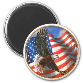 American Eagle in Flight magnet