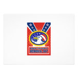 American Eagle Memorial Day Poster Greeting Card Personalized Announcement