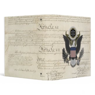 American Eagle on the Constitution binder
