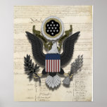 American Eagle on the Constitution Posters