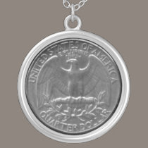 American Eagle Quarter - yet another version necklaces