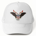American Eagle USA White Hat by mariannegilliand American Eagle USA White Hat