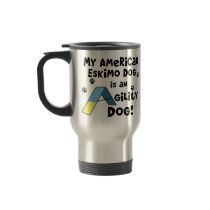 American Eskimo Dog Agility Dog mugs by MenagerieMayhem American Eskimo Dog Agility Dog mugs
