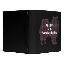American Eskimo Dog BFF 3 Ring Binders