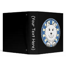 American Eskimo Dog Vinyl Binder