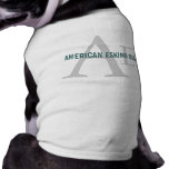 American Eskimo Dog Breed Monogram Pet Tshirt