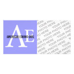 American Eskimo Dog Breed Monogram Picture Card