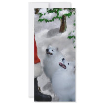 American Eskimo Dog Christmas rack cards by DogsByDezign American Eskimo Dog Christmas rack cards