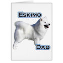 American Eskimo Dog Dad 4 cards by GreyWolfCreation American Eskimo Dog Dad 4 cards