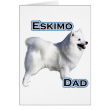 American Eskimo Dog Dad 4 Greeting Cards