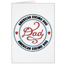 American Eskimo Dog Dad Greeting Cards