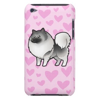 Cartoon Keeshond iPod Case Cartoon Keeshond Pink iPod Case