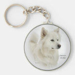 American Eskimo Dog Gifts Art Key Chains