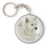 American Eskimo Dog Gifts Art Key Chains