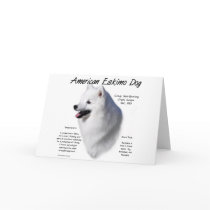 American Eskimo Dog History Design Card