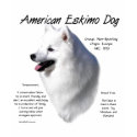American Eskimo Dog History Design t-shirts