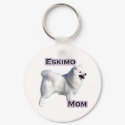 American Eskimo Dog Mom 4 - Keychain by GreyWolfCreation American Eskimo Dog Mom 4 - Keychain