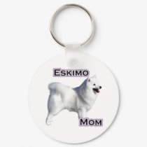 American Eskimo Dog Mom 4 - Keychain