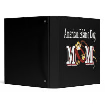 American Eskimo Dog Mom Vinyl Binder