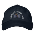 American Eskimo Dog Mom Embroidered Baseball Cap