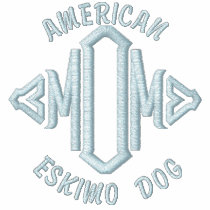 American Eskimo Dog Mom embroidered shirts