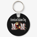 american eskimo dog mom Keychain keychain