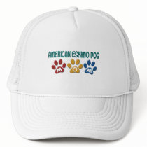 AMERICAN ESKIMO DOG MOM Paw Print hats by poochloverstuff AMERICAN ESKIMO DOG MOM Paw Print hats