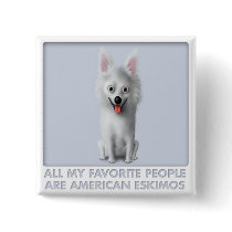 American Eskimo Favorite buttons by cartoondogs American Eskimo Favorite buttons