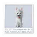 American Eskimo Favorite magnets by cartoondogs American Eskimo Favorite magnets