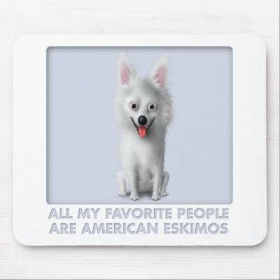 American Eskimo Favorite Mouse Pads by cartoondogs