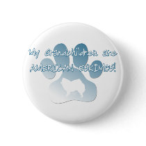 American Eskimo Grandchildren buttons by MenagerieMayhem American Eskimo Grandchildren buttons