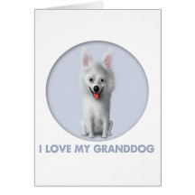 American Eskimo Granddog Card