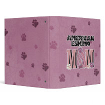 American Eskimo MOM 3 Ring Binder
