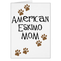 American Eskimo Mom Greeting Cards