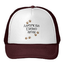 American Eskimo Mom Mesh Hats