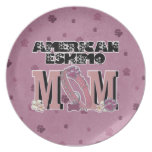 American Eskimo MOM Party Plate