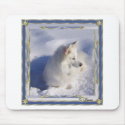 American Eskimo Ornament Frame mousepads by Sunstruck American Eskimo Ornament Frame mousepads