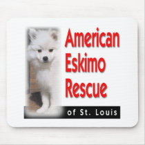 American Eskimo Rescue Mouse Pad mousepads by kimskims American Eskimo Rescue Mouse Pad mousepads