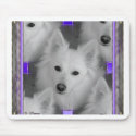 American Eskimo Seamless Tile mousepads by Sunstruck American Eskimo Seamless Tile mousepads