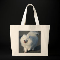 American  Eskimo tote bag bags