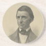 American Essayist Ralph Waldo Emerson Portrait Drink Coasters