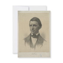 American Essayist Ralph Waldo Emerson Portrait Invite