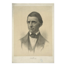 American Essayist Ralph Waldo Emerson Portrait Invite